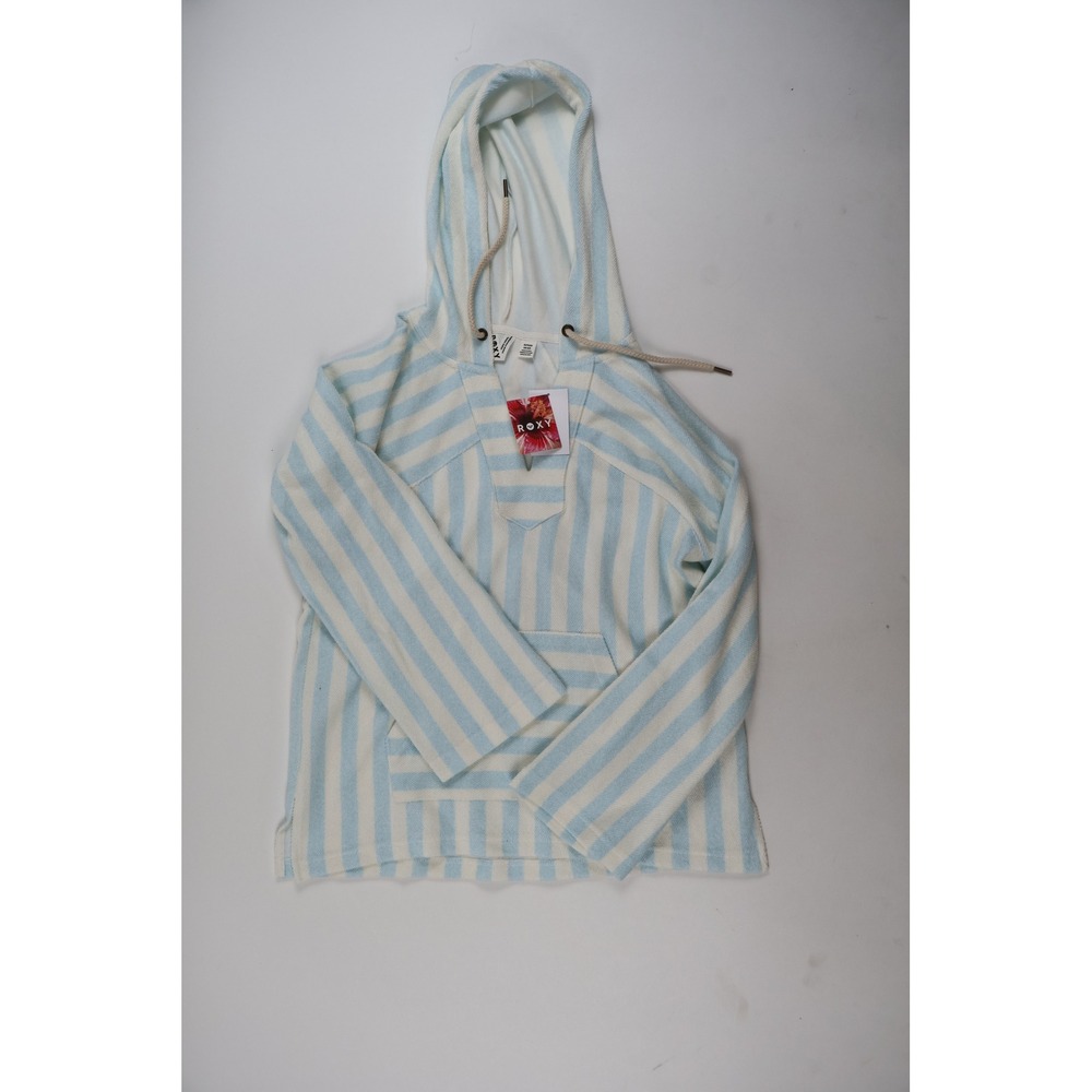 Roxy Hoodie Wild And Free Blue White Striped XS NWT 64.00